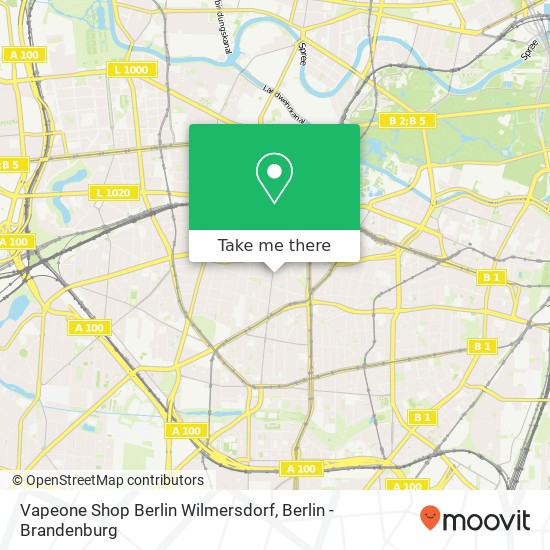 Карта Vapeone Shop Berlin Wilmersdorf, Ludwigkirchstraße 5