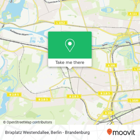 Карта Brixplatz Westendallee, Westend, 14052 Berlin