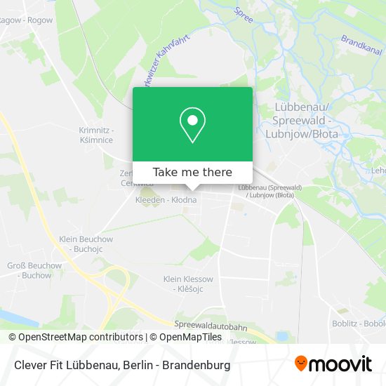 Clever Fit Lübbenau map