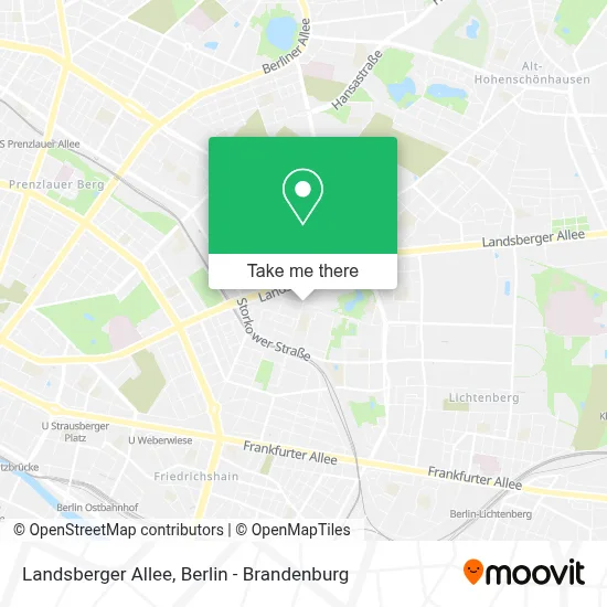 Landsberger Allee map