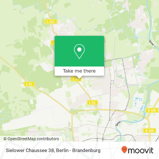 Карта Sielower Chaussee 38, Sielower Chaussee 38, 03044 Cottbus, Deutschland