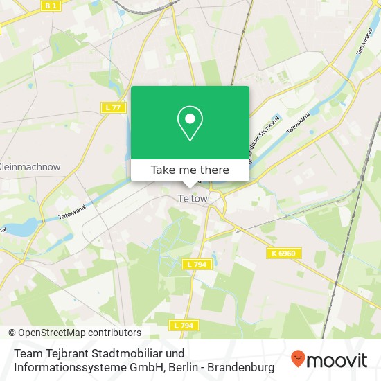 Team Tejbrant Stadtmobiliar und Informationssysteme GmbH, Ritterstraße 25 map