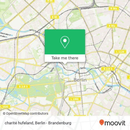 charité hufeland, Mitte, 10117 Berlin map
