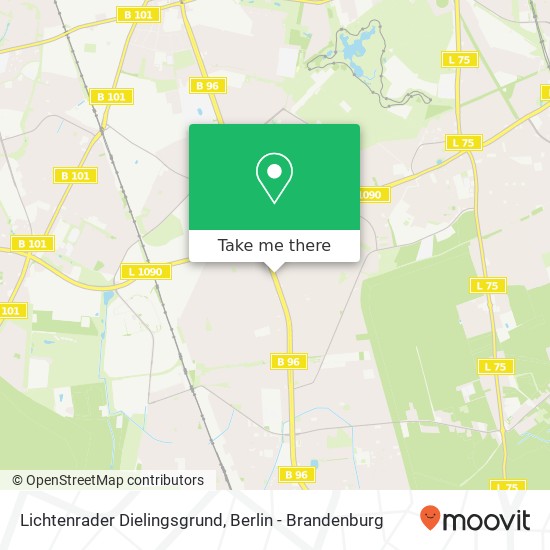 Карта Lichtenrader Dielingsgrund, Lichtenrade, 12305 Berlin