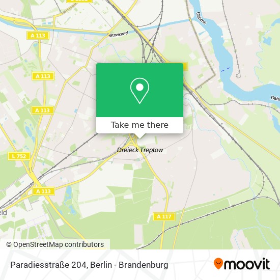 Paradiesstraße 204 map