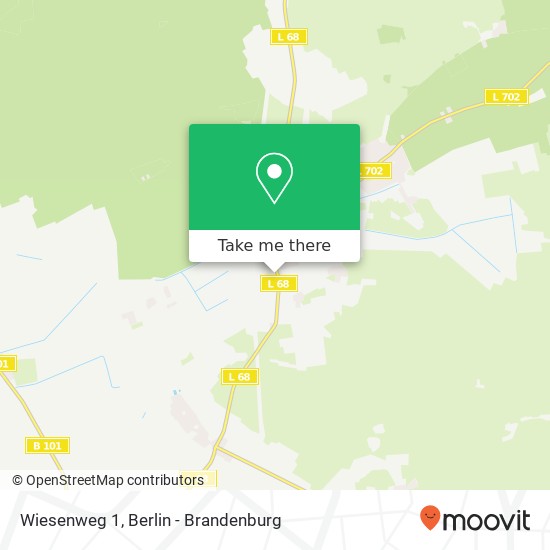 Карта Wiesenweg 1, Nexdorf, 03253 Doberlug-Kirchhain
