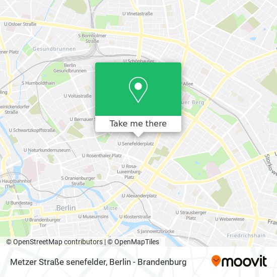 Карта Metzer Straße senefelder