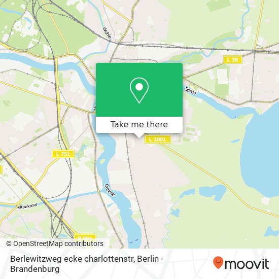 Berlewitzweg ecke charlottenstr, Köpenick, 12557 Berlin map