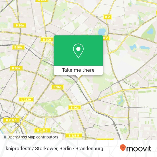 kniprodestr / Storkower, Prenzlauer Berg, 10409 Berlin map