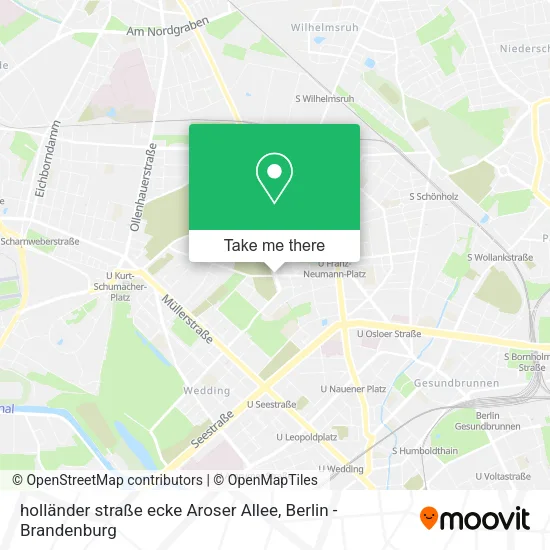 holländer straße ecke Aroser Allee map