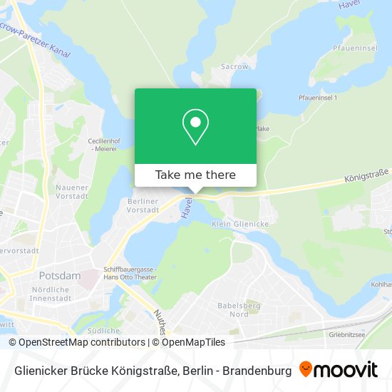 Glienicker Brücke Königstraße map