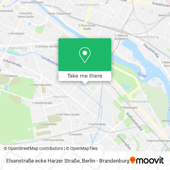 Elsenstraße ecke Harzer Straße map