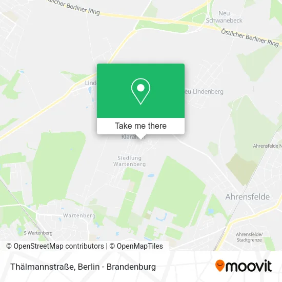 Карта Thälmannstraße