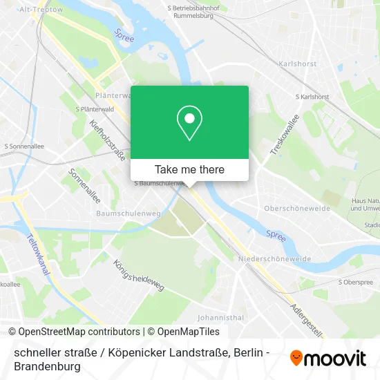 schneller straße / Köpenicker Landstraße map