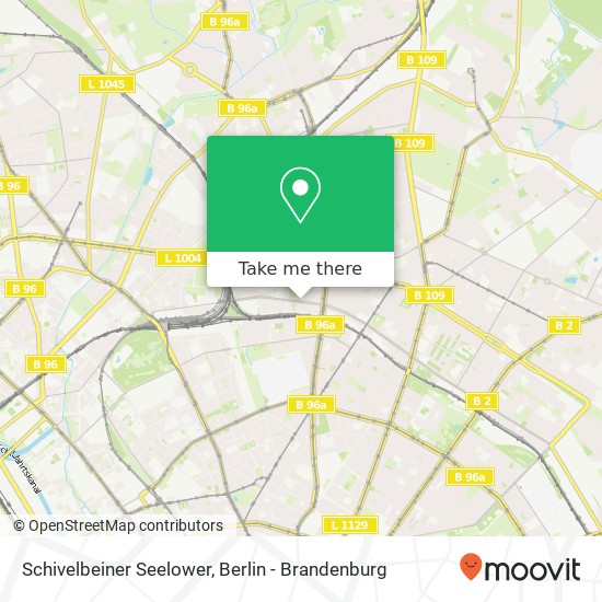 Карта Schivelbeiner Seelower, Prenzlauer Berg, 10439 Berlin