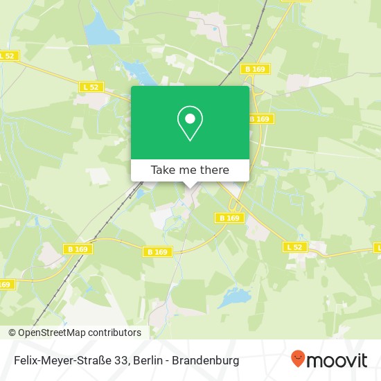 Карта Felix-Meyer-Straße 33, 03116 Drebkau