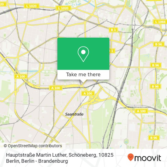 Hauptstraße Martin Luther, Schöneberg, 10825 Berlin map