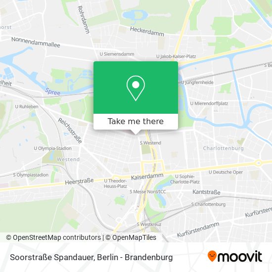 Карта Soorstraße Spandauer