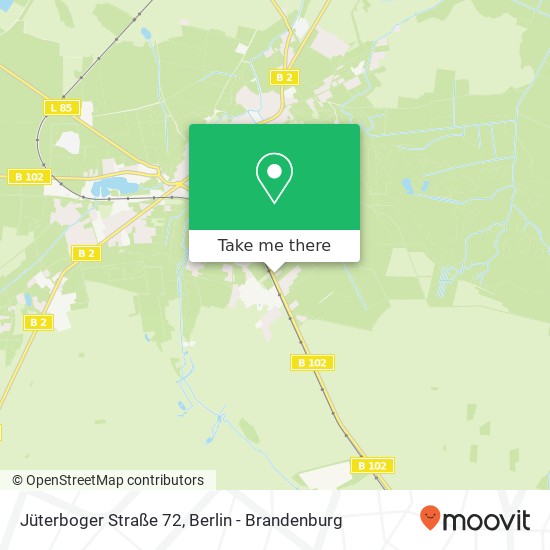 Карта Jüterboger Straße 72, 14929 Treuenbrietzen