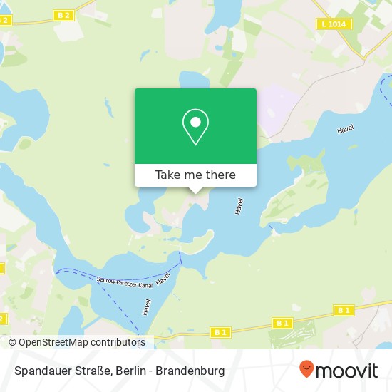 Карта Spandauer Straße, Sacrow, 14469 Potsdam