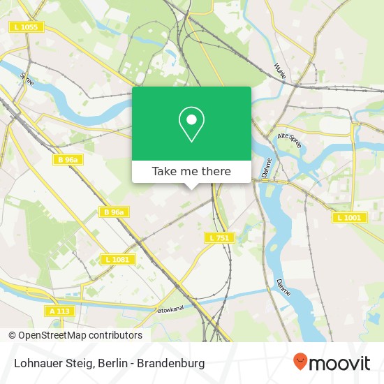 Карта Lohnauer Steig, Lohnauer Steig, 12489 Berlin, Deutschland