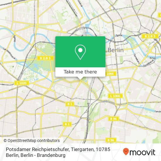 Potsdamer Reichpietschufer, Tiergarten, 10785 Berlin map