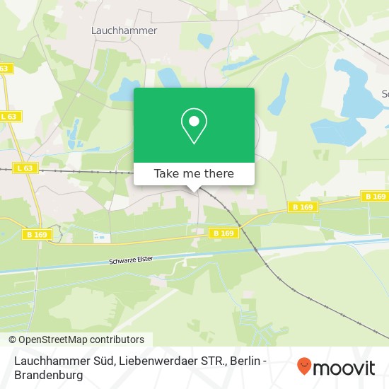 Карта Lauchhammer Süd, Liebenwerdaer STR.