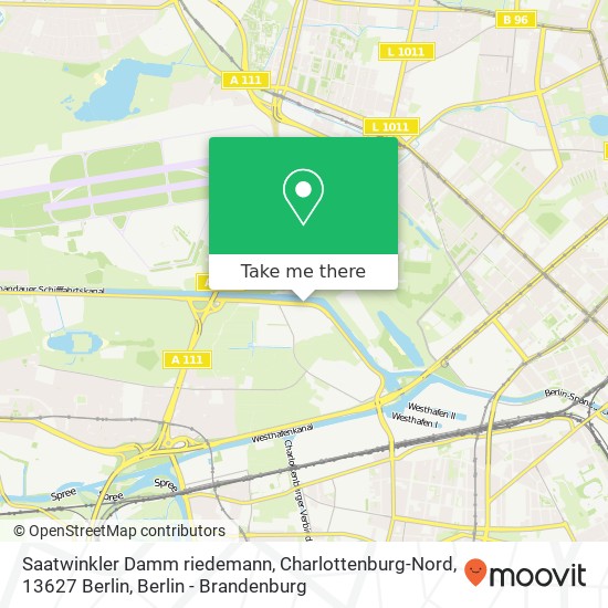 Saatwinkler Damm riedemann, Charlottenburg-Nord, 13627 Berlin map