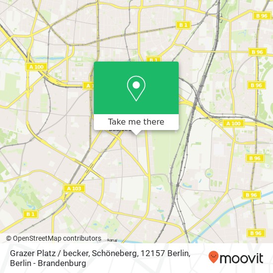 Grazer Platz / becker, Schöneberg, 12157 Berlin map