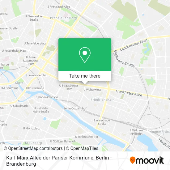 Karl Marx Allee der Pariser Kommune map