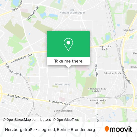Herzbergstraße / siegfried map
