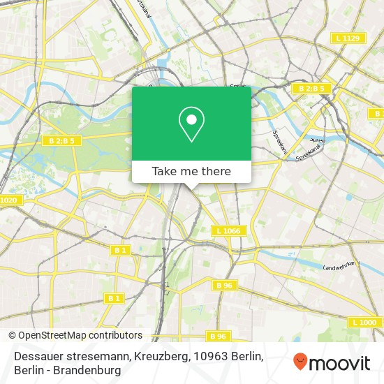 Карта Dessauer stresemann, Kreuzberg, 10963 Berlin