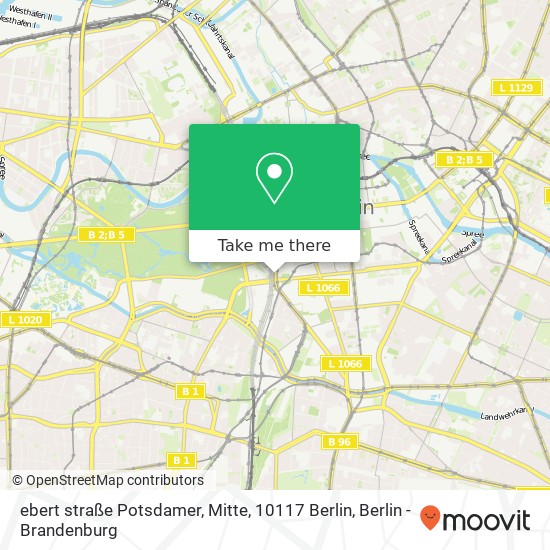 ebert straße Potsdamer, Mitte, 10117 Berlin map