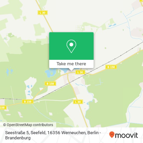 Карта Seestraße 5, Seefeld, 16356 Werneuchen