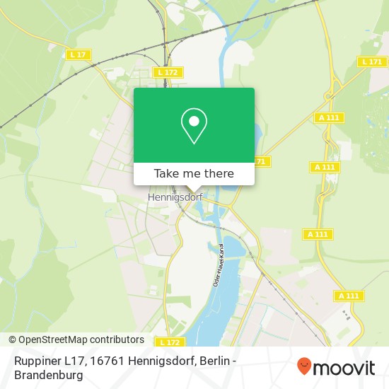 Ruppiner L17, 16761 Hennigsdorf map