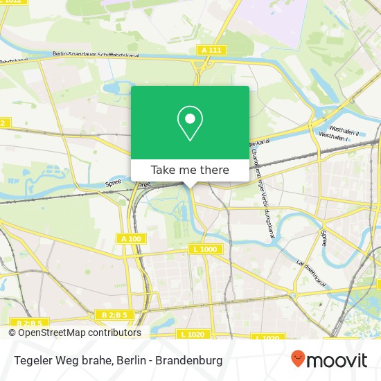 Tegeler Weg brahe, Charlottenburg, 10589 Berlin map