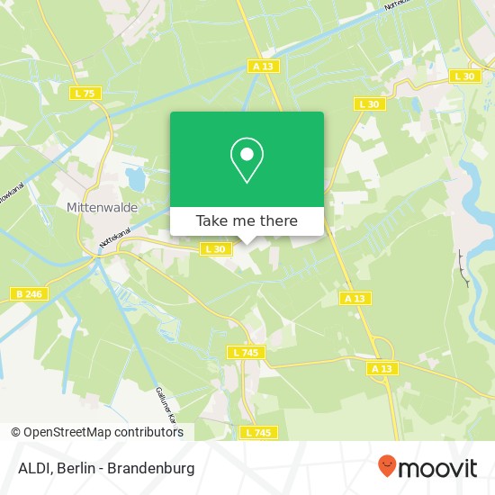 ALDI, Zülowstraße map