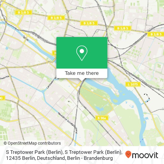 S Treptower Park (Berlin), S Treptower Park (Berlin), 12435 Berlin, Deutschland map