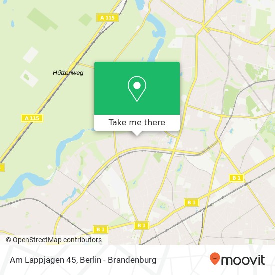 Карта Am Lappjagen 45, Am Lappjagen 45, 14169 Berlin, Deutschland