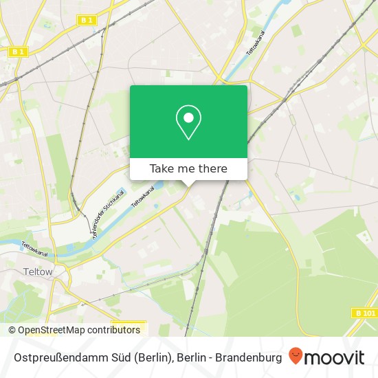 Ostpreußendamm Süd (Berlin), Ostpreußendamm Süd (Berlin), 12207 Berlin, Deutschland map