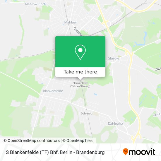 Карта S Blankenfelde (TF) Bhf