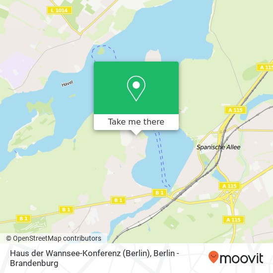 Haus der Wannsee-Konferenz (Berlin), Haus der Wannsee-Konferenz (Berlin), 14109 Berlin, Deutschland map