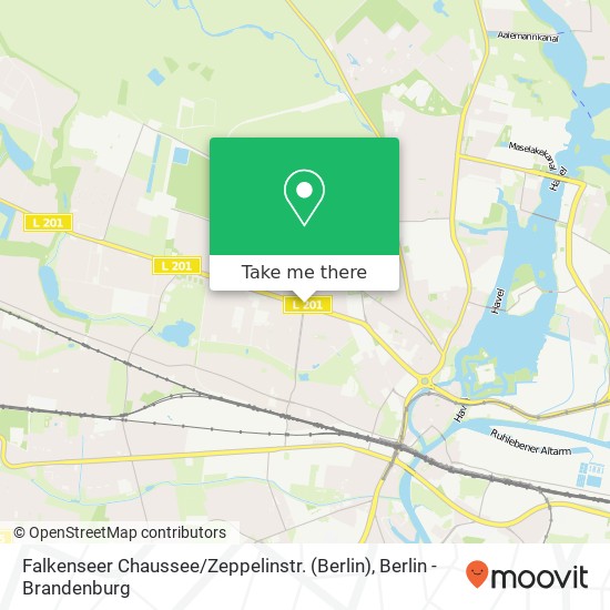 Карта Falkenseer Chaussee / Zeppelinstr. (Berlin), Falkenseer Chaussee / Zeppelinstr. (Berlin), 13583 Berlin, Deutschland