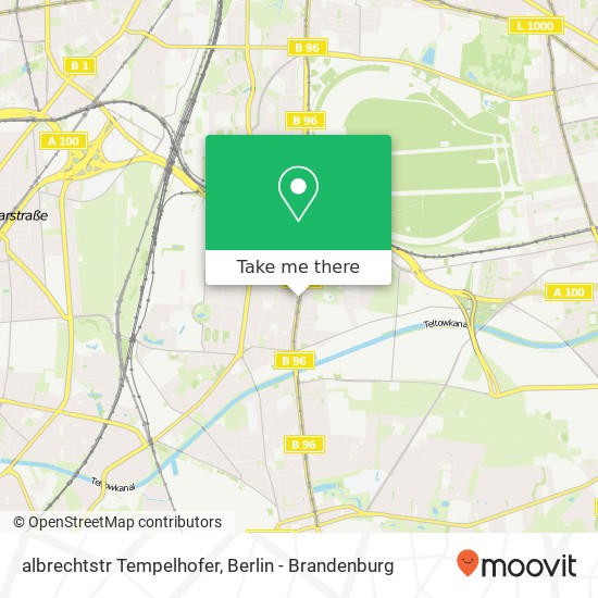 Карта albrechtstr Tempelhofer, Tempelhof, 12103 Berlin