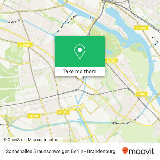 Sonnenallee Braunschweiger, Neukölln, 12055 Berlin map