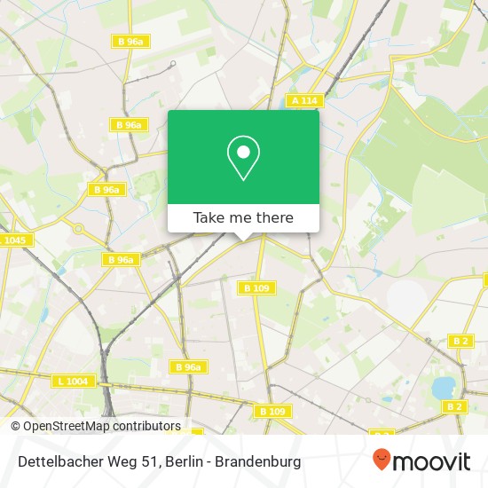 Dettelbacher Weg 51, Pankow, 13189 Berlin map