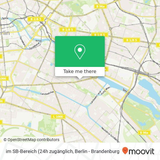 Карта im SB-Bereich (24h zugänglich, im SB-Bereich (24h zugänglich, Skalitzer Str. 86-92, 10997 Berlin, Deutschland