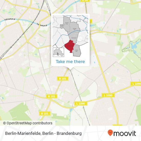 Berlin-Marienfelde map