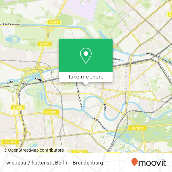 wiebestr / huttenstr, Moabit, 10553 Berlin map