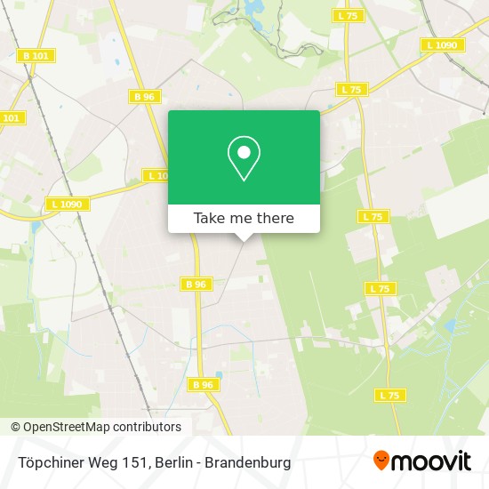 Töpchiner Weg 151 map